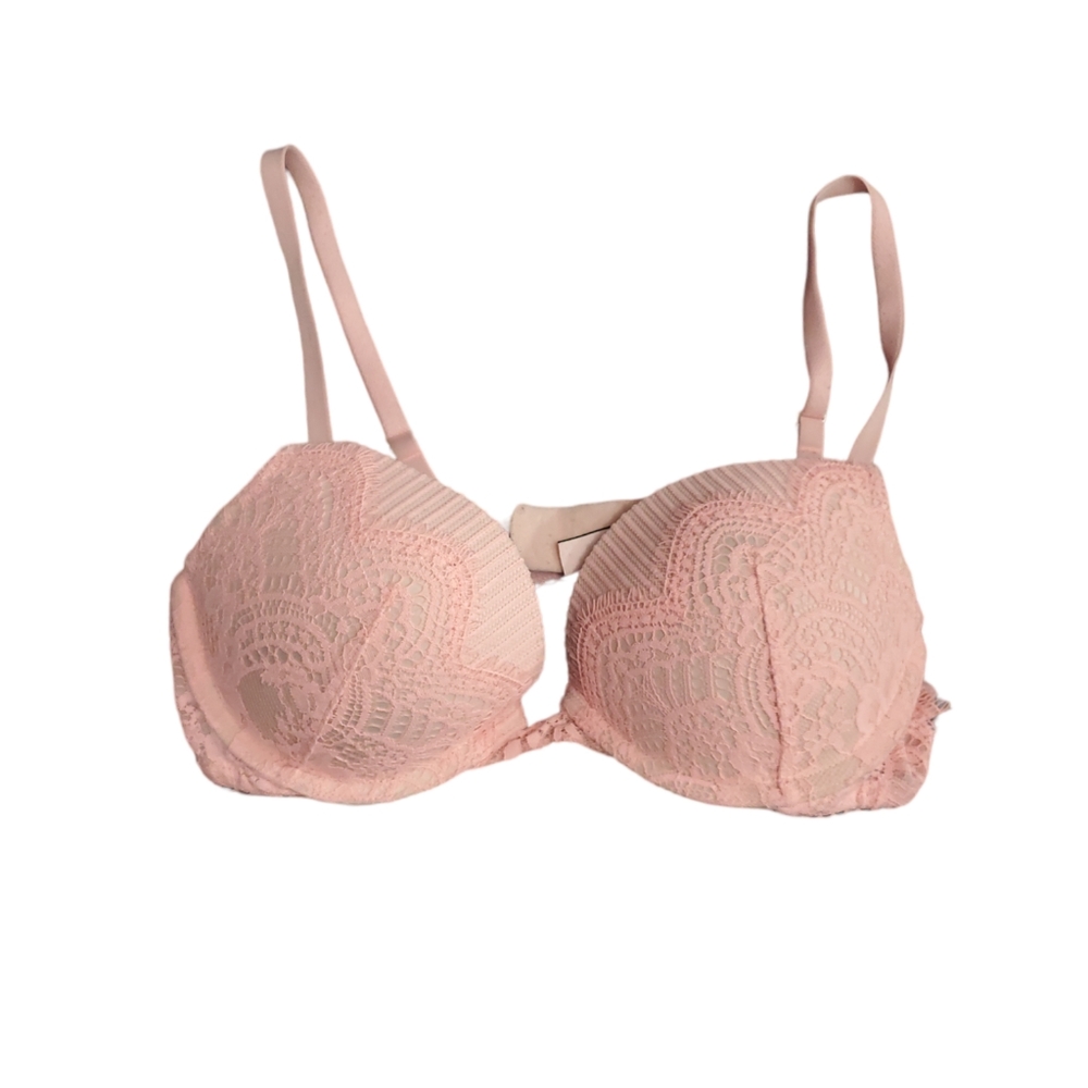 Victoria's Secret Dream Angels Pink Lace Push Up Bra